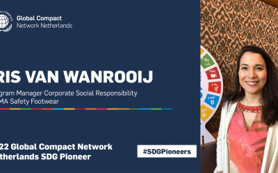 Global Compact Netwerk Nederland erkent Iris van Wanrooij als de 2022 Nederlandse SDG Pioneer